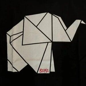 🆕NWOT Port & Co. Alabama Origami Elephant T-Shirt • Size Large • Black